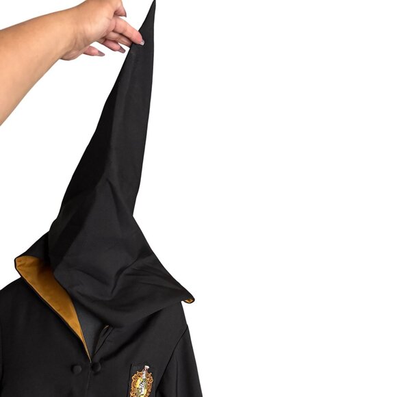 Harry Potter Hufflepuff Robe With Hood & Crest Size XS - Picture 7 of 9